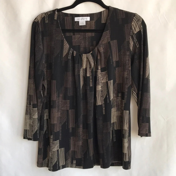 Liz Claiborne Tops - Liz Claiborne easy care 3/4-sleeve blouse, size L